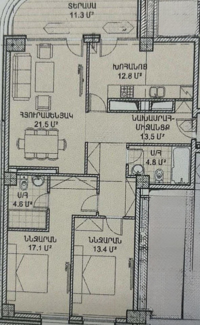 Կոդ BS-8832  Վաճառվում է բնակարան *