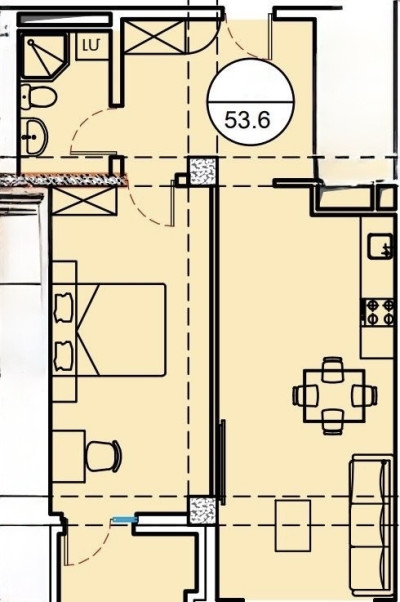 Կոդ B-0058  Վաճառվում է բնակարան